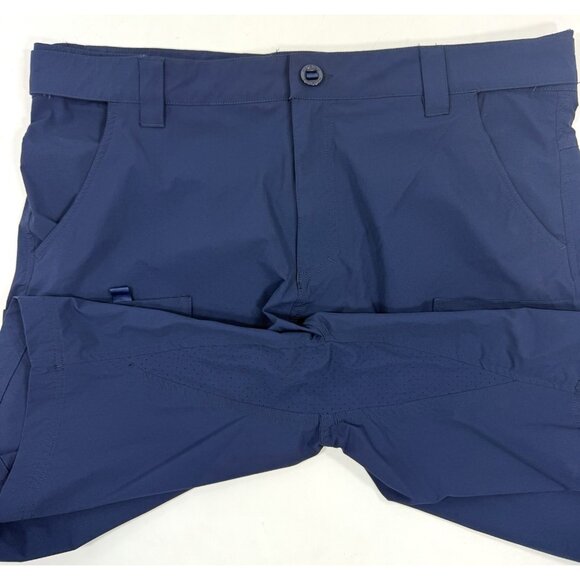 Palmyth Mens Cargo Shorts Size 2XL Performance Fishing Outdoors Utility Navy - Picture 2 of 14